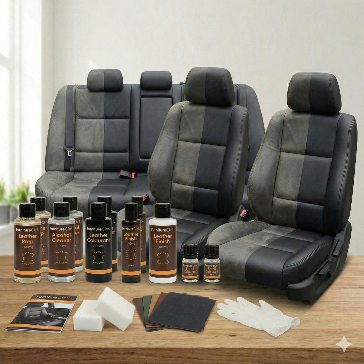 KIT DE RESTAURARE PENTRU SALON DE PIELĂRIE